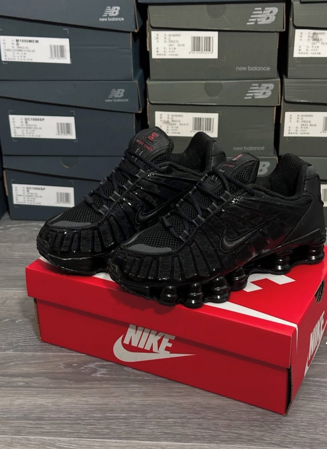 Nike shox negras