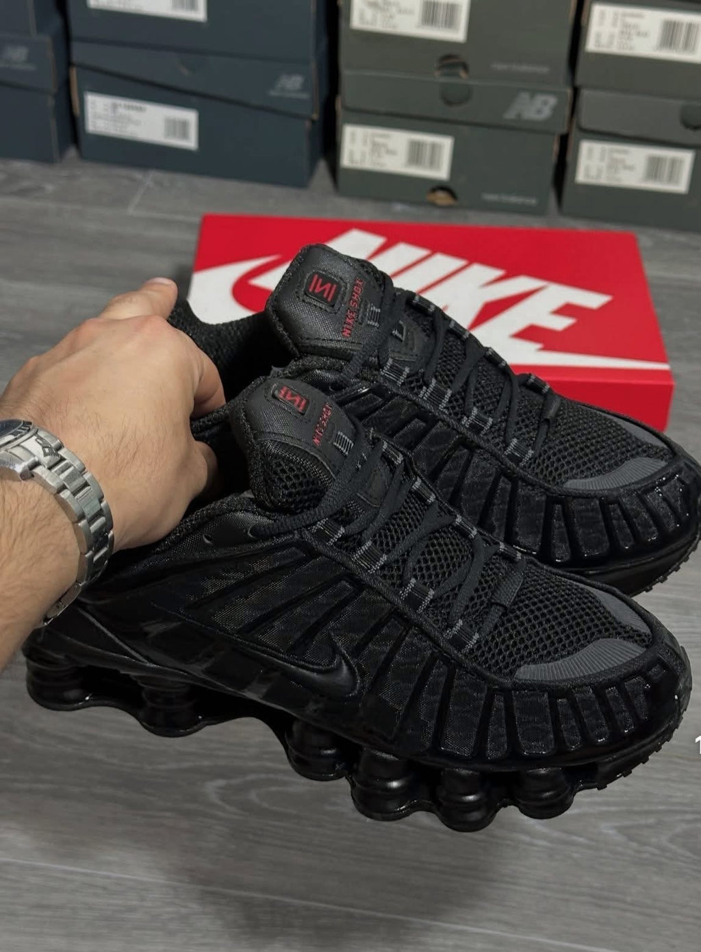 Nike shox negras