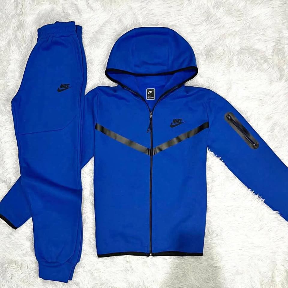 Conjunto Nike tech azul