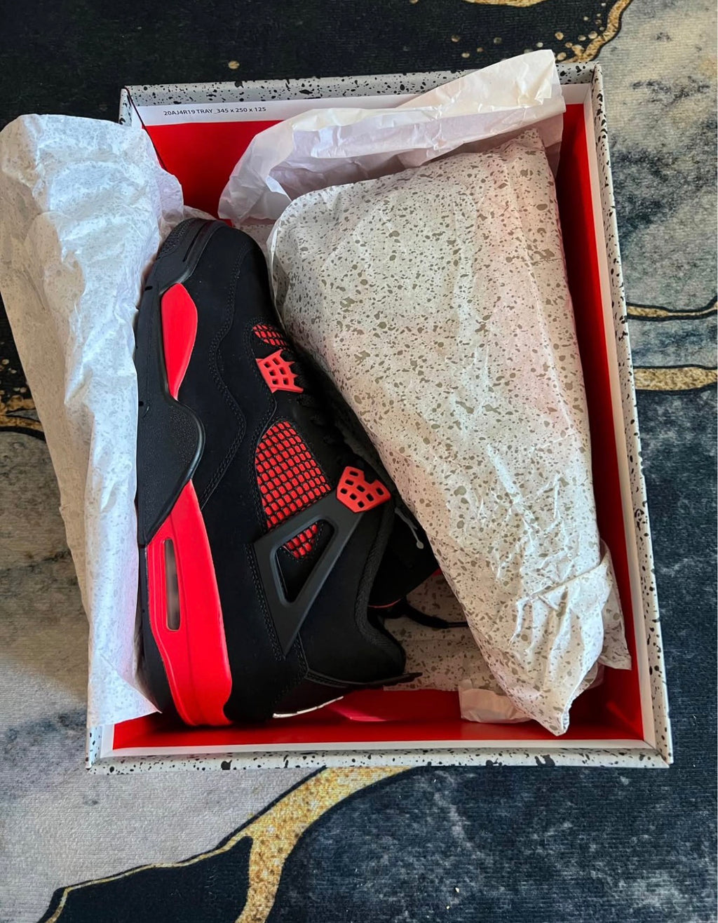 Retro 4 thunder red