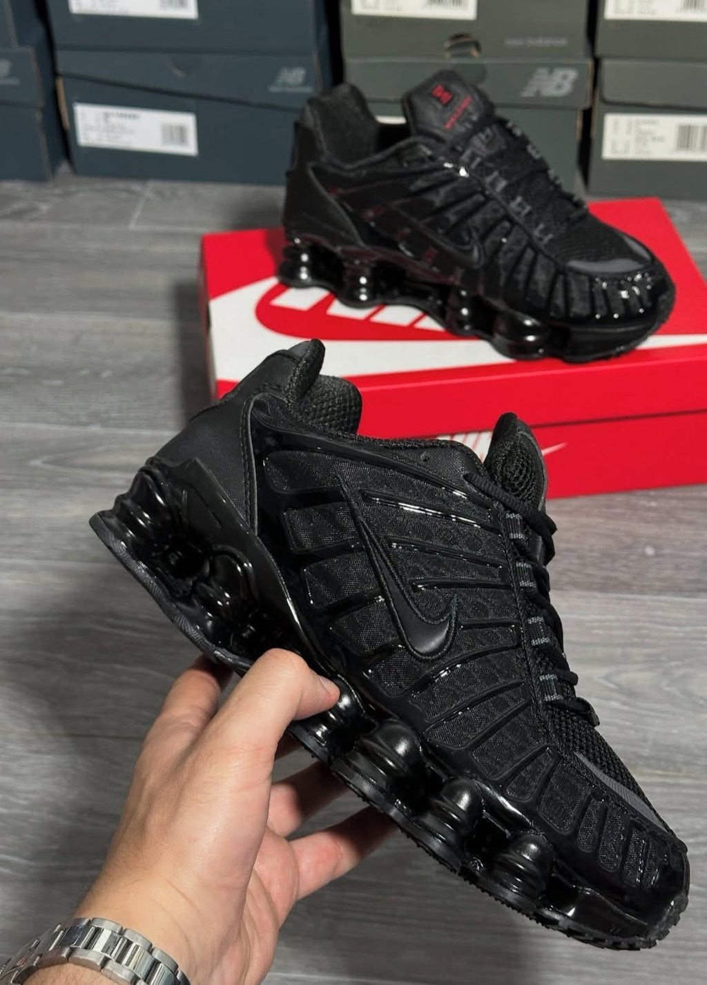 Nike shox negras